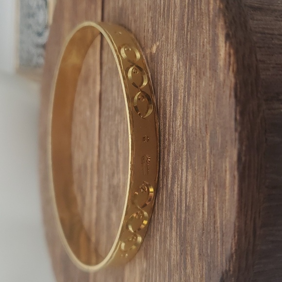 B2103 antique etched bracelet bangle - Picture 2 of 2